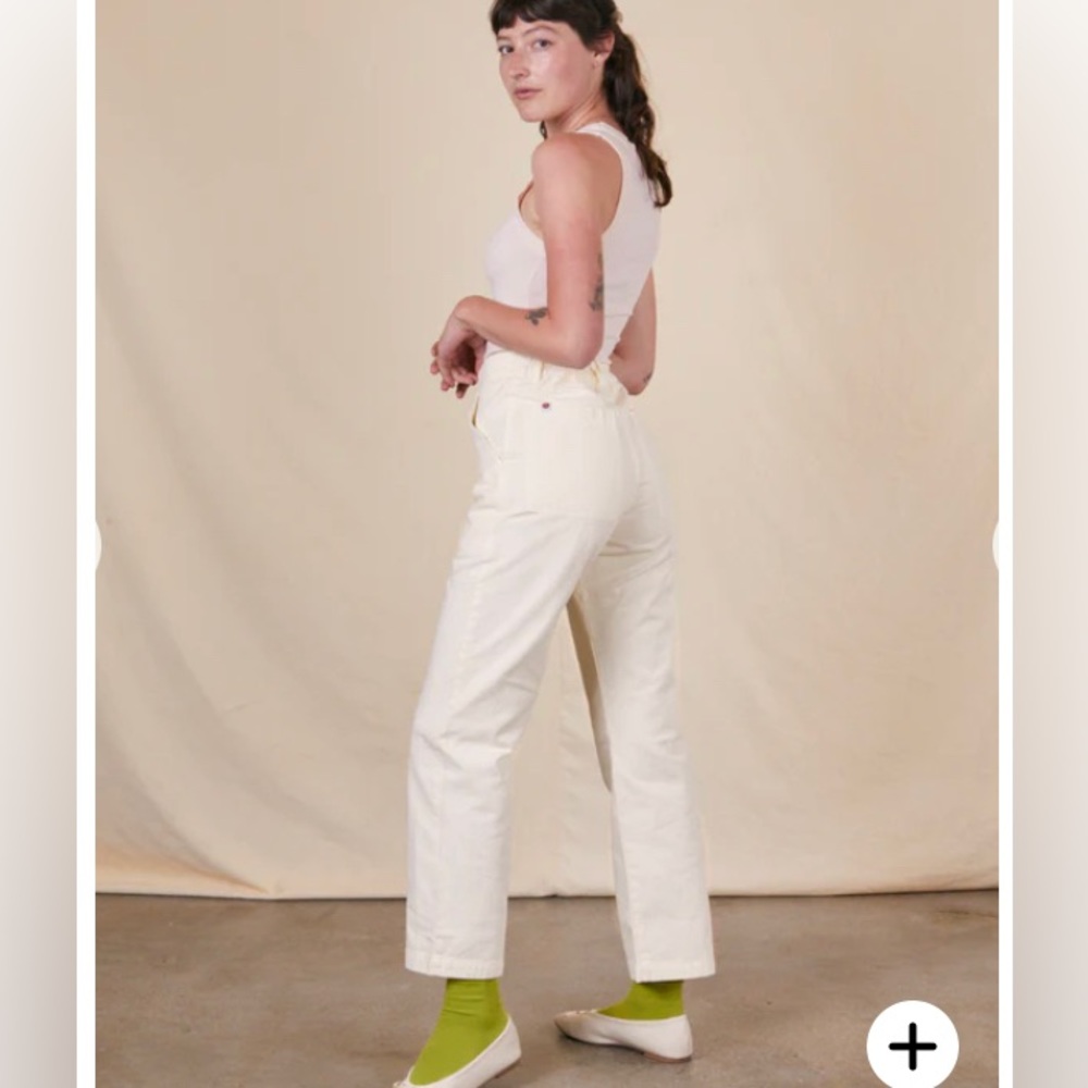 BBP white work pants xxs